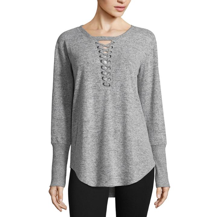 Arizona Soft Lace Up Top- Juniors