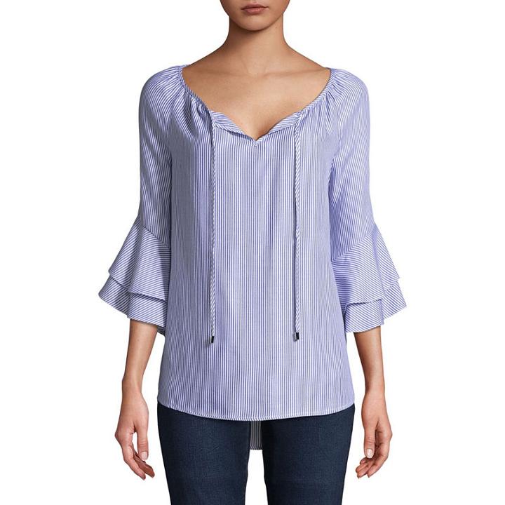 Como Blu 3/4 Sleeve Blouse