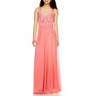 My Michelle Sleeveless Embellished Illusion Dress