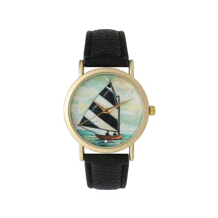 Olivia Pratt Womens Black Strap Watch-15009black