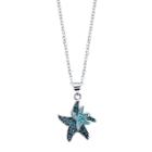 Sparkle Allure Womens Multi Color Crystal Gold Over Silver Pendant Necklace