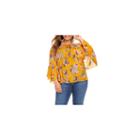 Fashion To Figure Floridita Off Shoulder Bell Sleeve Blouse - Plus