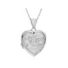 N/a Womens Sterling Silver Locket Necklace