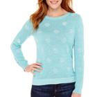 Liz Claiborne Long-sleeve Dot Sweater