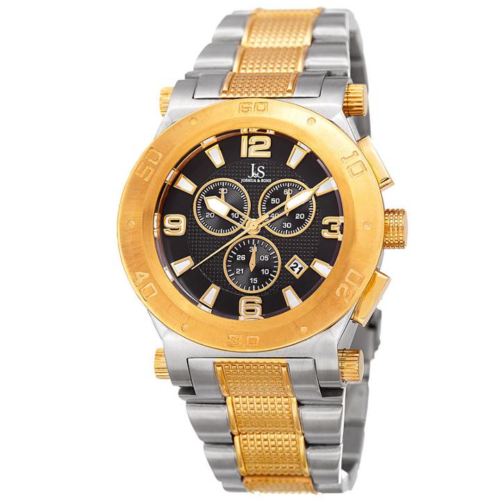 Brictek Mens Two Tone Strap Watch-j-104ttg