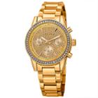 Akribos Xxiv Womens Gold Tone Strap Watch-a-926yg