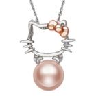Womens Cultured Freshwater Pearls 14k Rose Gold Over Silver Sterling Silver Pendant