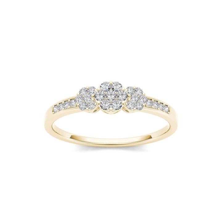 1/5 Ct. T.w. Diamond 10k Yellow Gold Engagement Ring