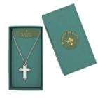 Symbols Of Faith Religious Jewelry Womens White Mother Of Pearl Pendant Necklace