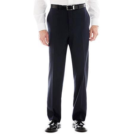 Stafford Super 100 Royal Navy Flat-front Suit Pants