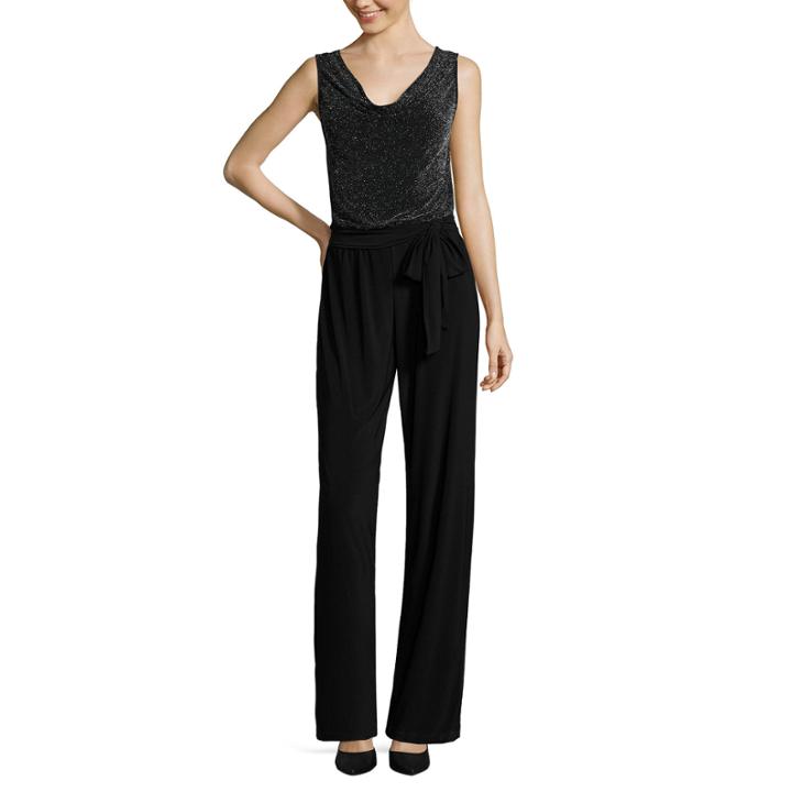 Tiana B. Sleeveless Side-tie Knit Jumpsuit - Tall