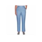 Alfred Dunner Silver Belles Woven Flat Front Pants