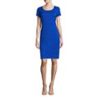 Ronni Nicole Short Sleeve Lace Sheath Dress-petites