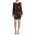 Ronni Nicole Long Sleeve Floral Shift Dress-petite