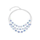 Gloria Vanderbilt Womens Blue Strand Necklace