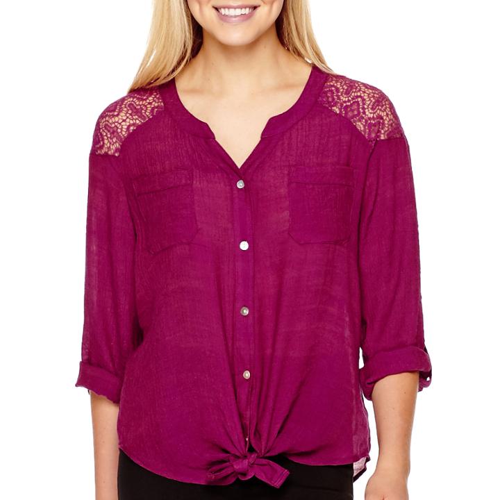 Alyx 3/4-sleeve Gauze Top