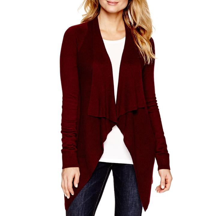A.n.a Long-sleeve Flyaway Cardigan With Pockets