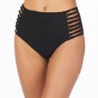 Ambrielle Solid High Waist Swimsuit Bottom