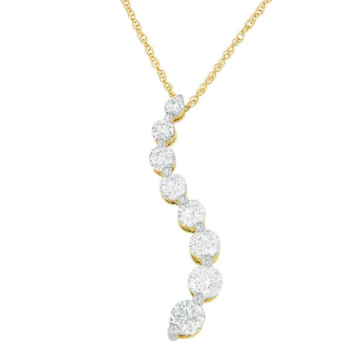 Womens 3 Ct. T.w. White Diamond Pendant Necklace