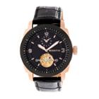 Heritor Helmsley Mens Black Strap Watch-herhr5009