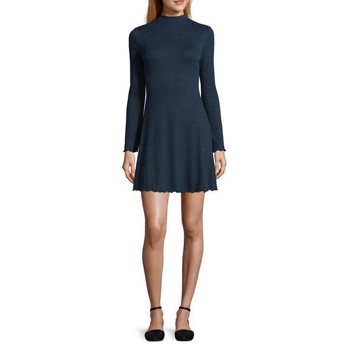 Arizona Short Sleeve Fit & Flare Dress-juniors