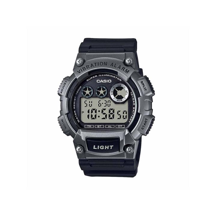 Casio Mens Black Strap Watch-w735h-1a3v