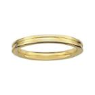 Personally Stackable 18k Yellow Gold Over Sterling Silver Step-down Ring