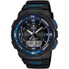 Casio Mens Twin Sensor Black & Blue Watch Sgw500h-2bv