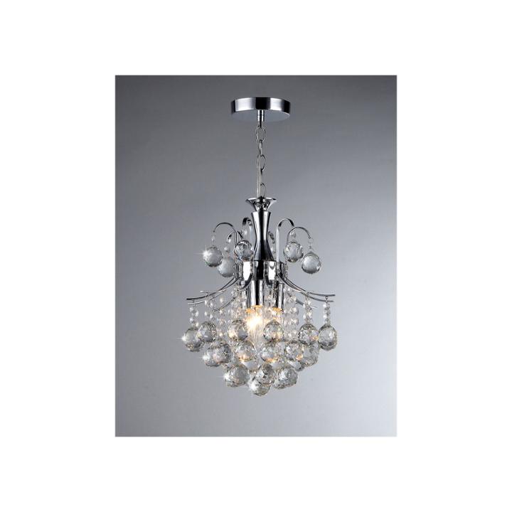 Warehouse Of Tiffany Cyan 3-light Crystal Chandelier
