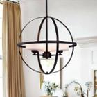 Nymige Antique Black 16-inch Round Pendant