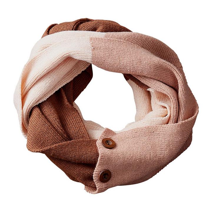 Tickled Pink Colorblock Infinity Cold Weather Scarf