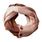 Tickled Pink Colorblock Infinity Cold Weather Scarf