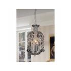 Warehouse Of Tiffany Karla 3-light Clear Glass 11-inch Crystal Chandelier