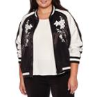 Belle + Sky&trade; Embroidered Bomber Jacket