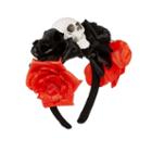 Spooky Streets Skull Headband Dress Up Costume-womens