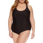 Nike Solid One Piece Swimsuit Plus
