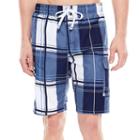 U.s. Polo Assn. Block Plaid Cargo Swim Shorts
