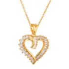 Sparkle Allure&trade; Openwork Heart Cubic Zirconia Pendant Necklace