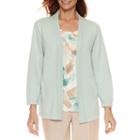 Alfred Dunner Ladies Who Lunch 3/4 Sleeve Layered Sweaters