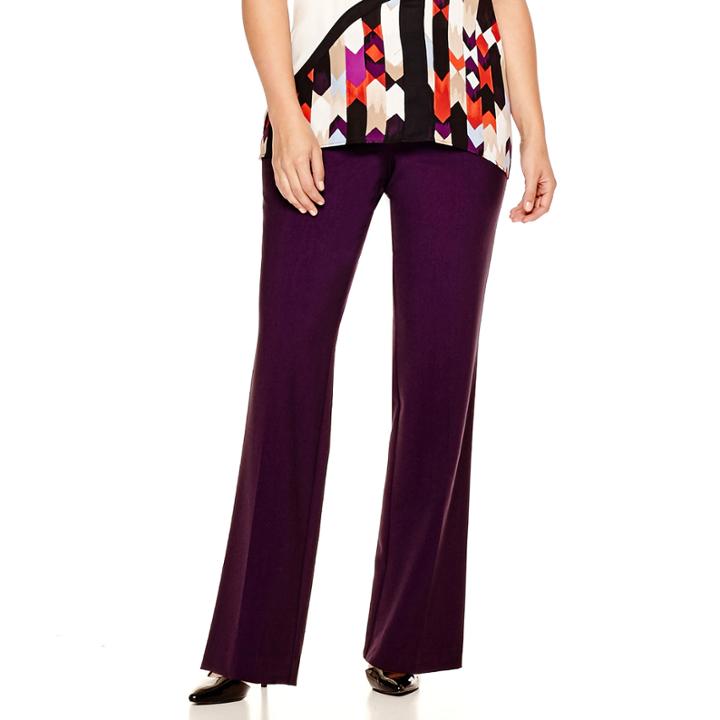 Worthington Modern-fit Zipper-pocket Pants - Plus