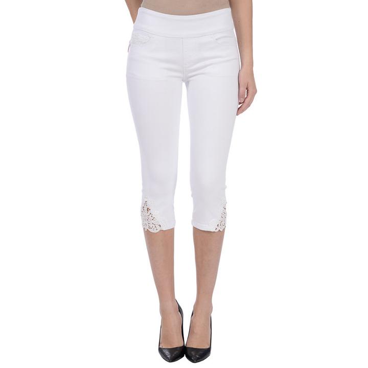 Lola Jeans Mid-rise Pull On Capris