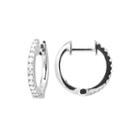 Limited Quantities 1/7 Ct. T.w. Diamond 14k White Gold Hoop Earrings