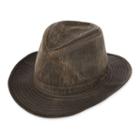 Indiana Jones&trade; Weathered Cotton-blend Fedora Hat