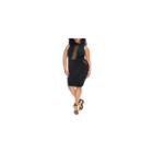 Fashion To Figure On The List Mesh Panel Bodycon Dress-plus