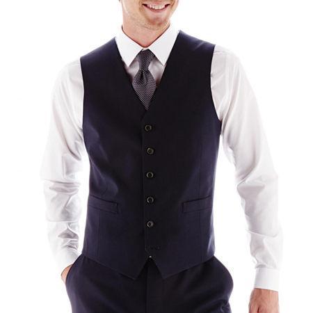 Jf J. Ferrar Stretch Gabardine Vest - Slim Fit