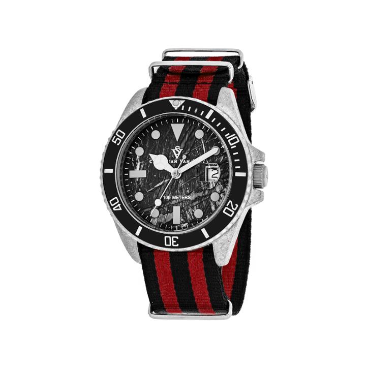 Christian Van Sant Mens Multicolor Strap Watch-cv5100nrb