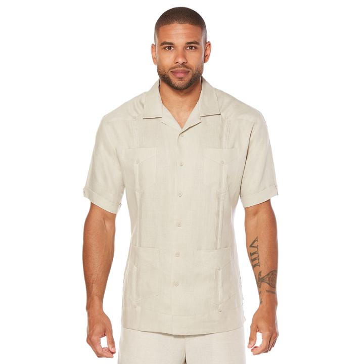 Cubavera 100% Linen Short Sleeve 4 Pocket Guayabera