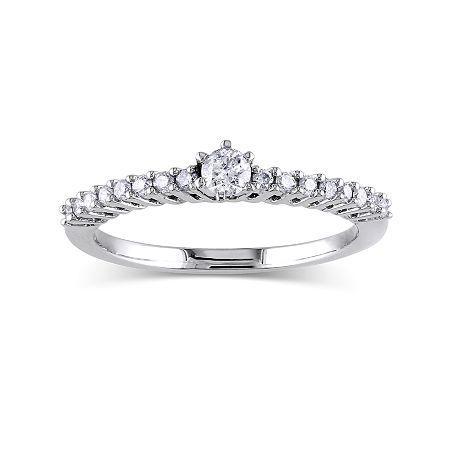 1/4 Ct. T.w. Diamond 10k White Gold Promise Ring