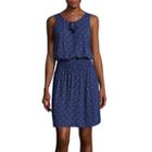 Liz Claiborne Smock Waist Tank Dress