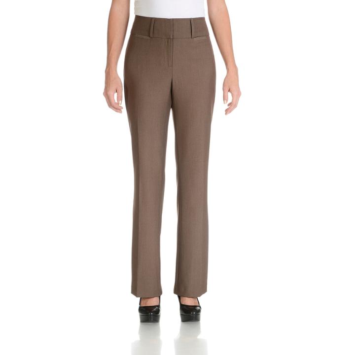 Larry Levine Heather Wide Waistband Basic Pant